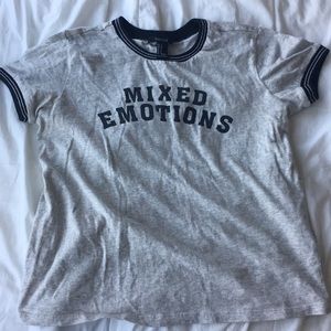 Graphic “mixed emotions” t-shirt